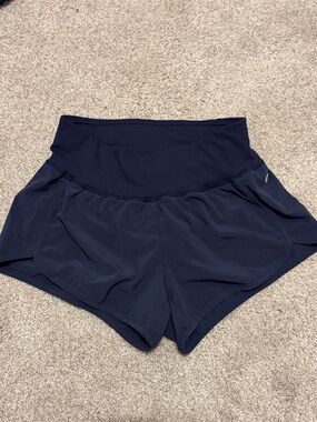 Women's High-Waist Navy Active Shorts